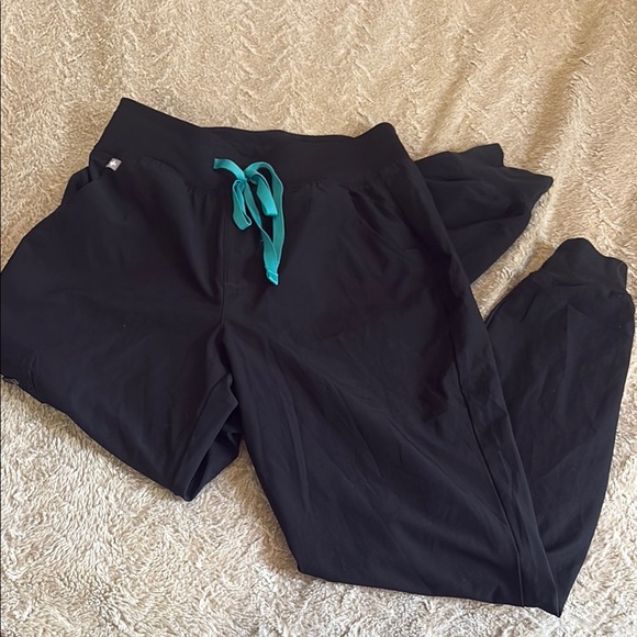 Figs Other - Black Figs Scrubs Joggers with Teal Drawstring size small